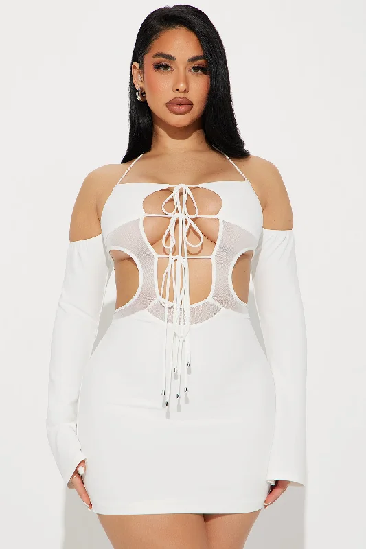 Lucia Cut Out Mini Dress - White