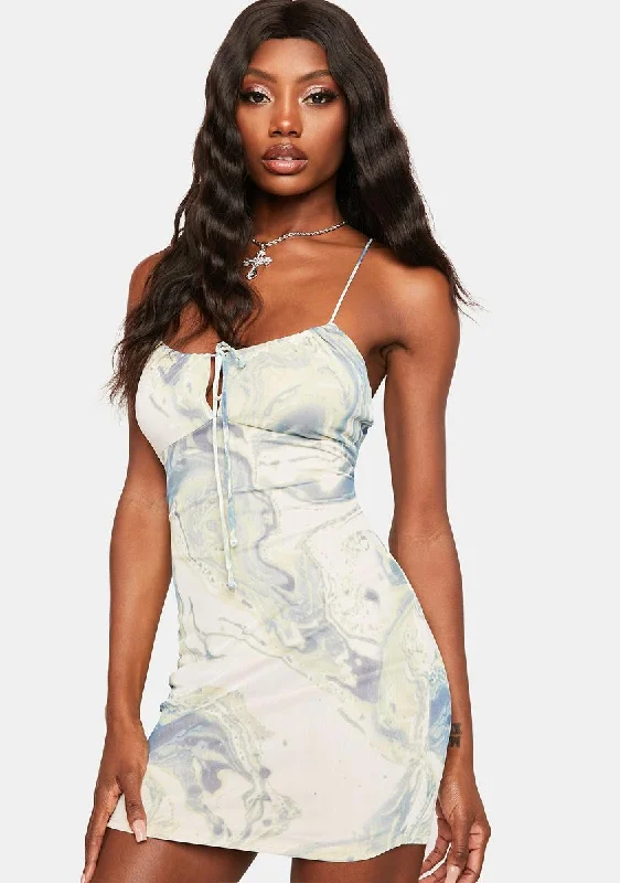 No Illusions Mesh Mini Dress