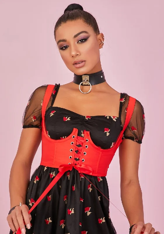 Burn My Beloved Underbust Corset Top