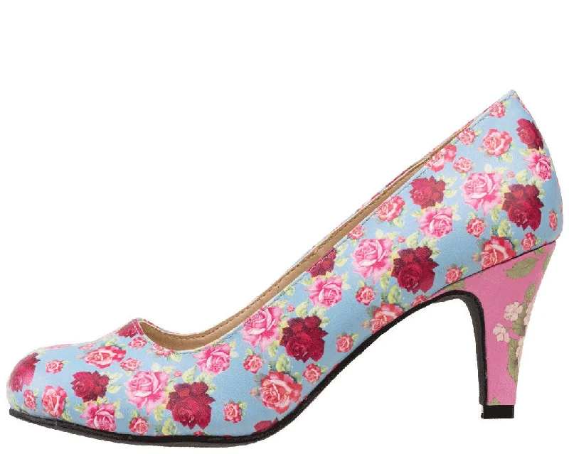 Floral Mix Heel - *FINAL SALE/NON-RETURNABLE