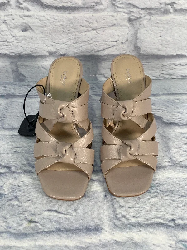 Sandals Heels Block By Botkier In Tan, Size: 8