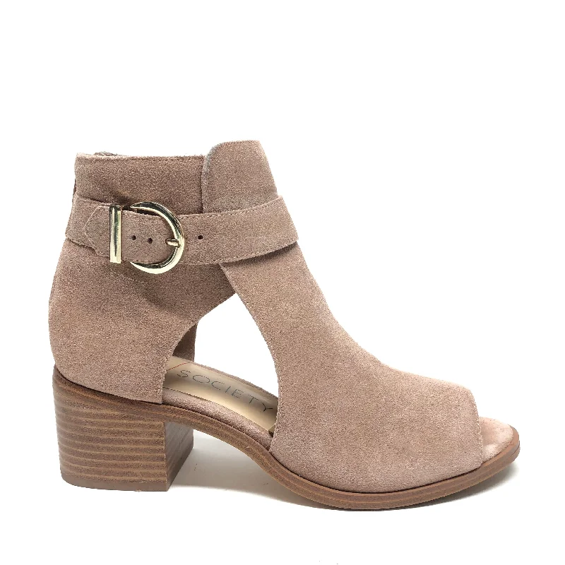 Shoes Heels Block By Sole Society In Taupe, Size: 9.5