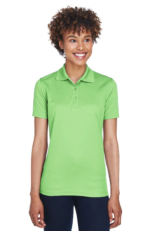 UltraClub Womens Cool & Dry Moisture Wicking Short Sleeve Polo Shirt - Light Green