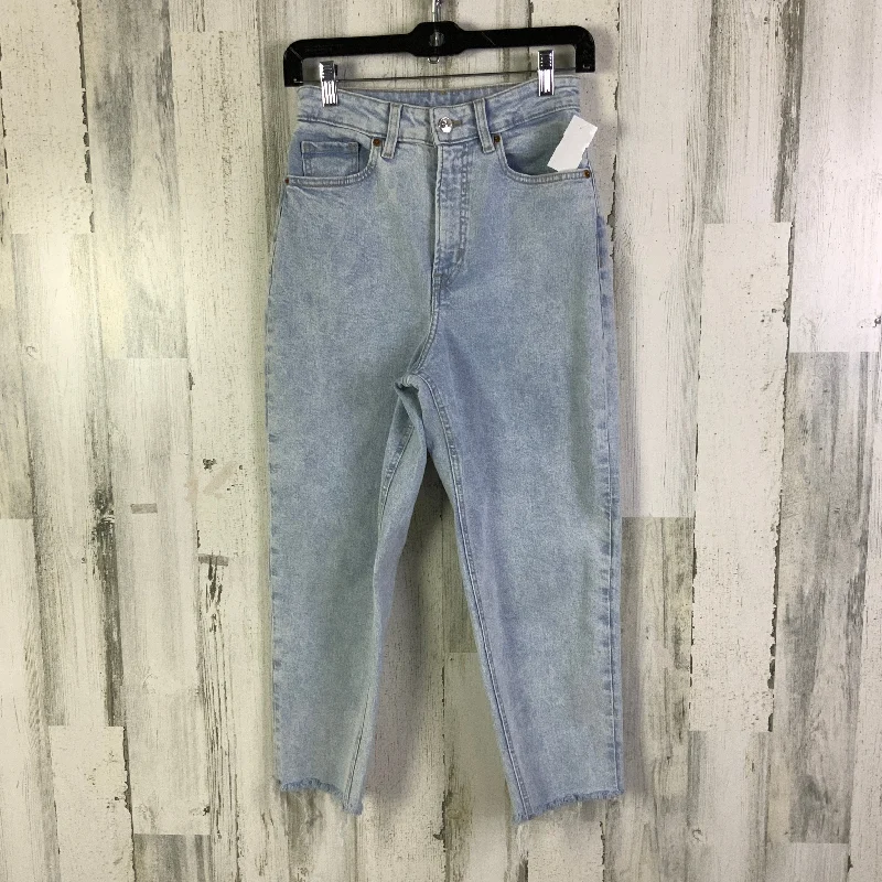 Jeans Boyfriend By Express In Blue Denim, Size: 4