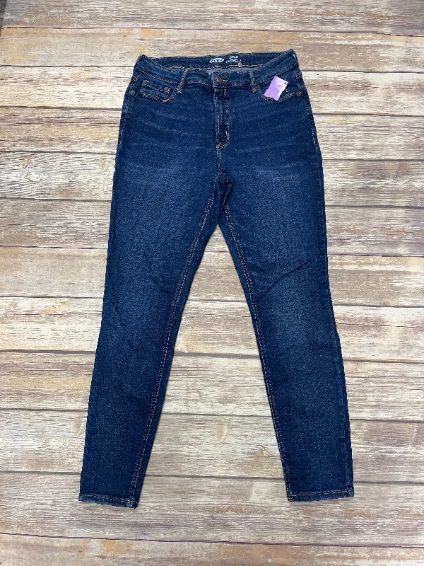 Jeans Skinny By Old Navy In Blue Denim, Size: 12