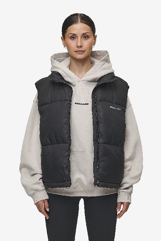 Priory Puffer Vest Black