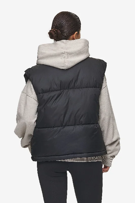 Priory Puffer Vest Black