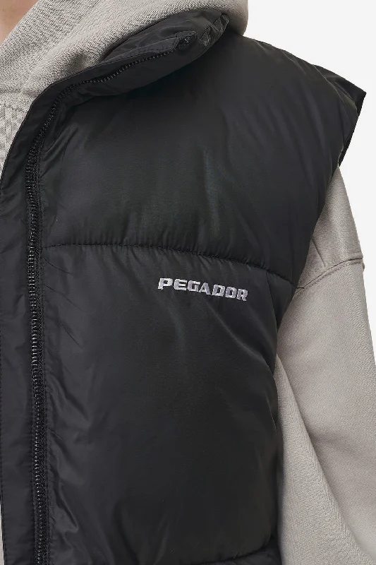 Priory Puffer Vest Black