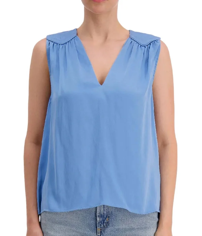 Vivi Top In Blue Pearl