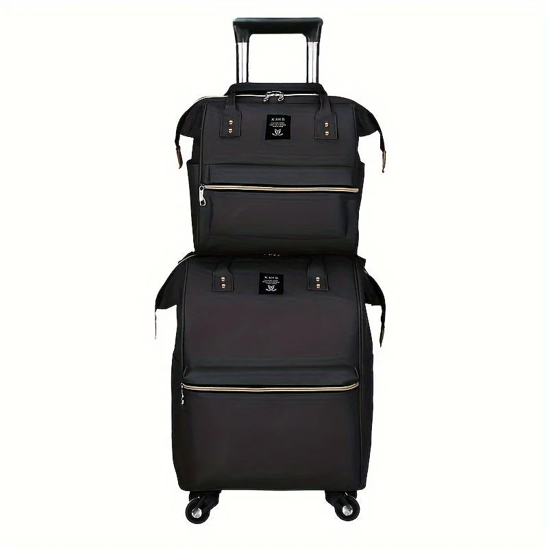 Travel garment hangers that are foldable for easy packing2pcs/set Unisex Large Capacity Waterproof Oxford Cloth Luggage And Tote Bag, Suitable For Business Traveling And Moving Travel garment hangers that are foldable for easy packing2pcs/set Unisex Large Capacity Waterproof Oxford Cloth Luggage And Tote Bag, Suitable For Business Traveling And Moving