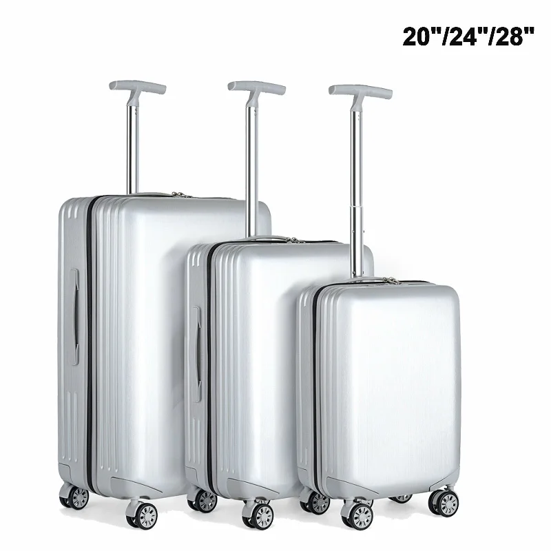 Expandable packing cubes sets in various sizes for organized suitcase packing3Pcs ABS+PC Luggage Set Travel Suitcase Set Wiredrawing Trolley Case 3
