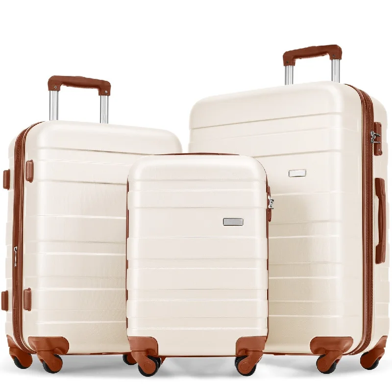3pcs Luggage Hard Shell Expandable Spinner Luggage - 8' x 11'