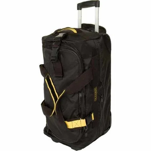 Charging station travel adapters with multiple USB ports for powering devices on the goA. Saks 31" Expandable Rolling Trolley Duffel (Black)