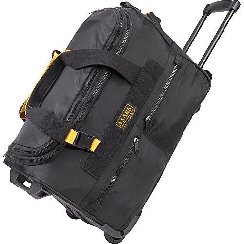Luggage trolley organizers to hold small items like keys and phonesA. Saks Expandable 20 Rolling Trolley Duffel - Black