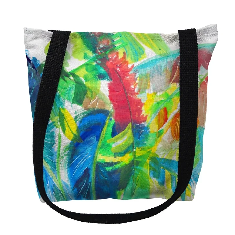 Abstract Palms Small Tote Bag 13x13
