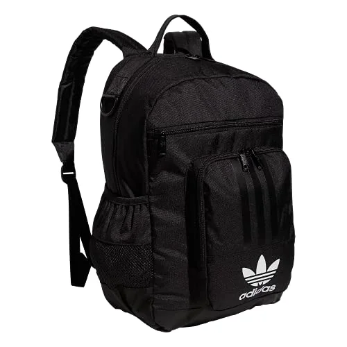 Portable shoe bags to keep footwear separate in suitcasesadidas Originals National 3-Stripes 2.0 Backpack, Black/White, One Size