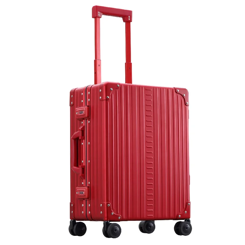 Luggage trolley organizers to hold small items like keys and phonesAleon Aircraft Grade Aluminum 21″ Classic Carry-On Spinner