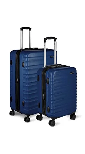 Suitcase wheels replacement kits for smooth rolling after long - term useAmazonBasics 2 Piece Hardside Spinner Travel Luggage Suitcase Set - Navy
