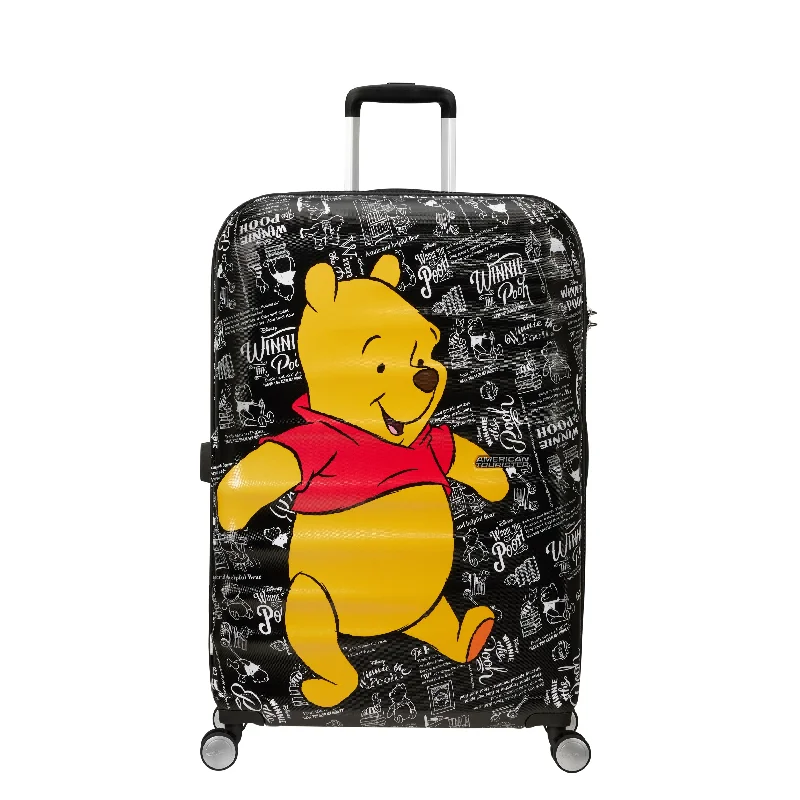 Luggage straps with buckle closures to secure overstuffed bagsAmerican Tourister Disney Wavebreaker Large Spinner Luggage - Winnie The Pooh
