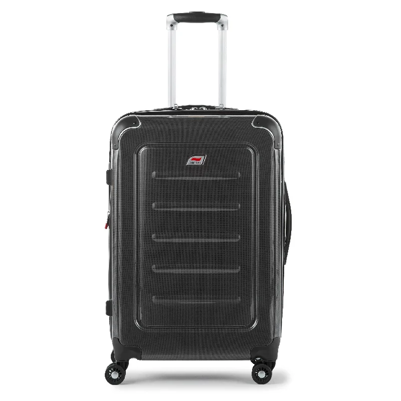 Lightweight luggage tags with personalized names and contact info for easy identificationAndare Barcelona-3 25" Exp. Hardside Spinner