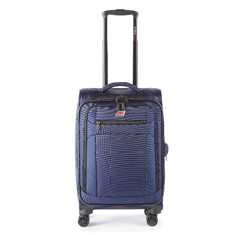 Travel document holders with multiple slots for passports and ticketsAndare Milan-3 20" Carry-on Exp. Softside Spinner