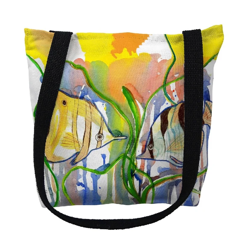 Anti - theft RFID blocking travel wallet for safe money and card storageAngel Fish Small Tote Bag 13x13