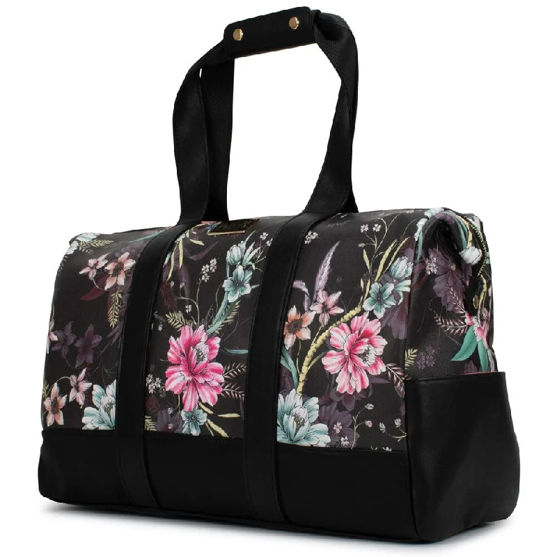 Badgley Mischka Essence Travel Tote Weekender Bag (Winter Flowers)
