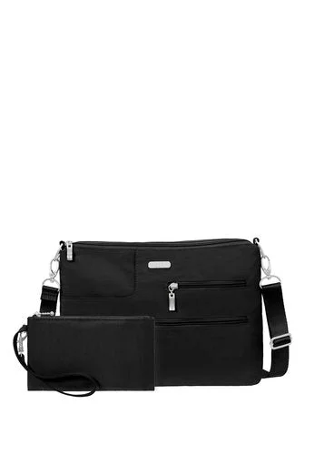 Anti - theft RFID blocking travel wallet for safe money and card storageBaggallini Tablet Crossbody