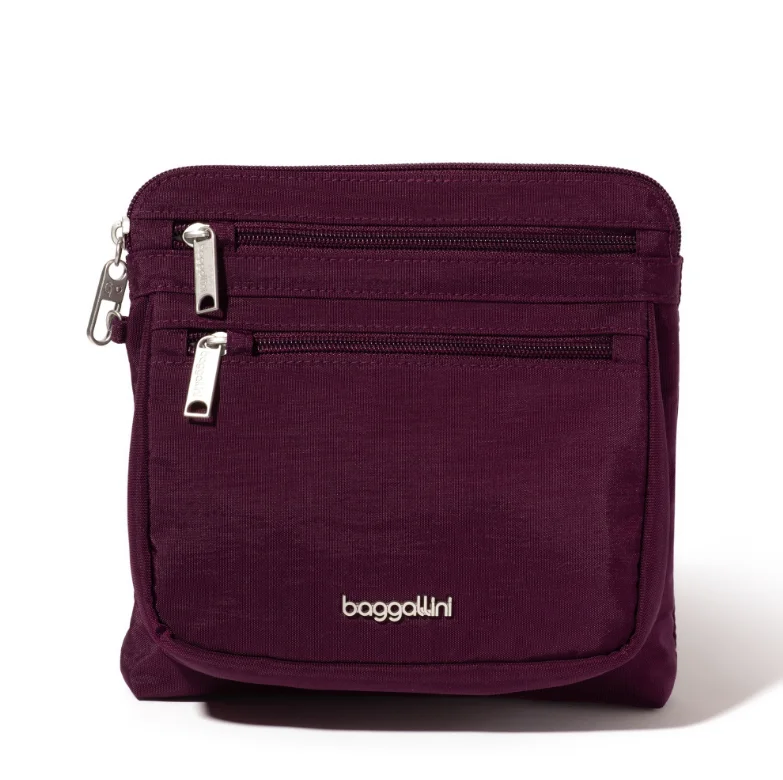 Lightweight luggage tags with personalized names and contact info for easy identificationBaggallini Securtex RFID Anti-Theft Crossbody