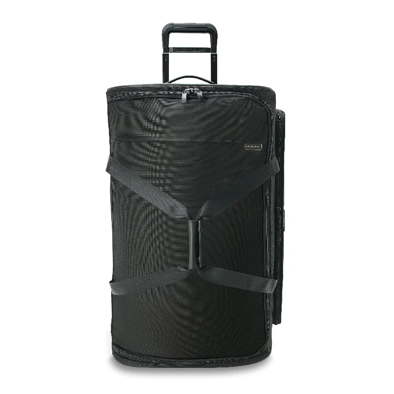 Magnetic luggage labels that can be easily changed or removedBaseline Large 2-Wheel Duffel