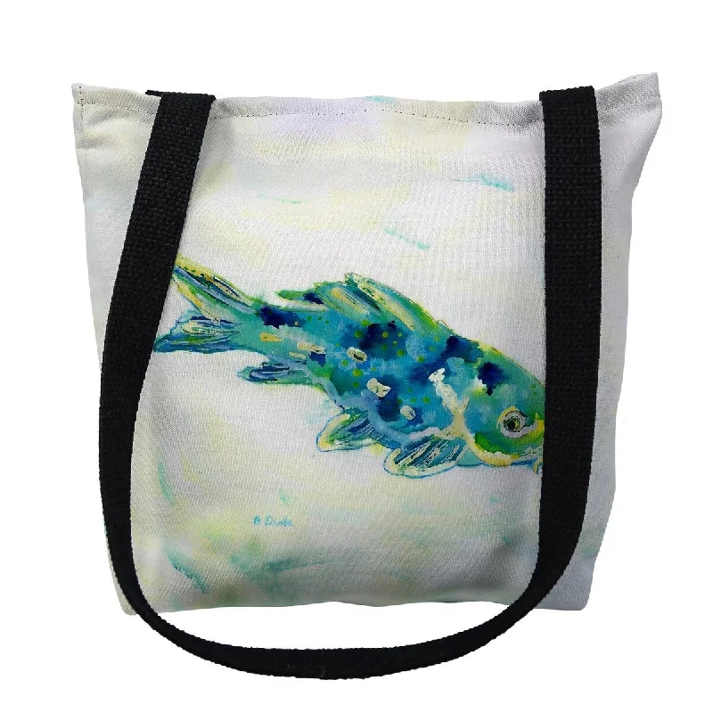 Blue Koi Small Tote Bag 13x13