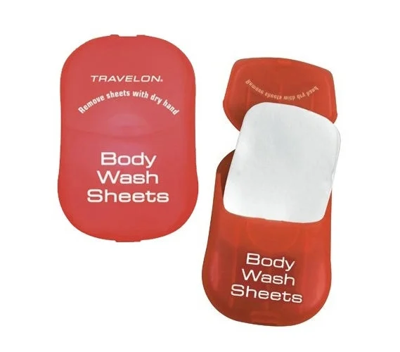 Expandable packing cubes sets in various sizes for organized suitcase packingBody Wash Sheets