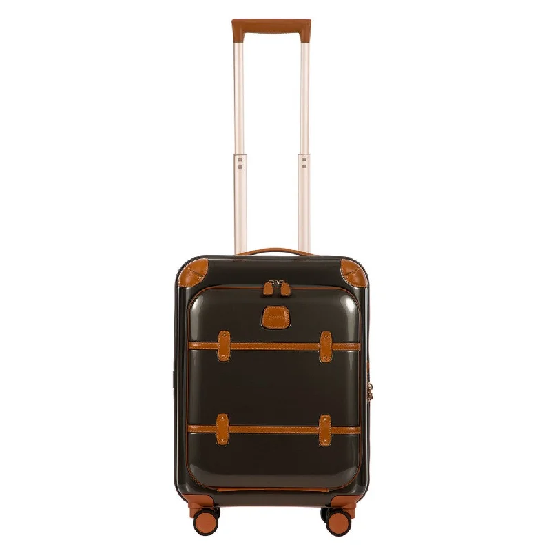 Travel document holders with multiple slots for passports and ticketsBRIC'S BELLAGIO business v2.0 21" carry-on spinner with Outside Pocket