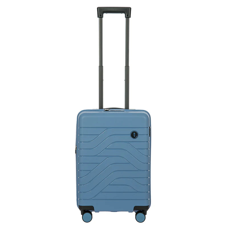 Waterproof luggage covers for protection against rain on outdoor tripsBric's B/Y Ulisse 21" Expandable Spinner Grey Blue