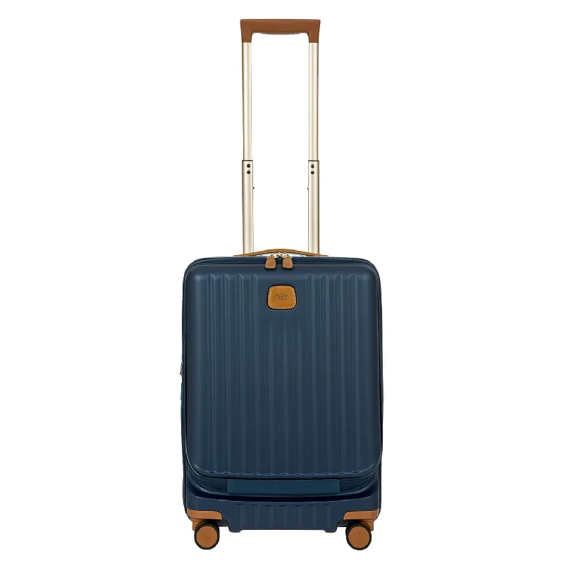 Luggage scales with digital display for accurate weight measurement at homeBric's Capri 21" Spinner W/ Pocket Expandable - Matte Blue