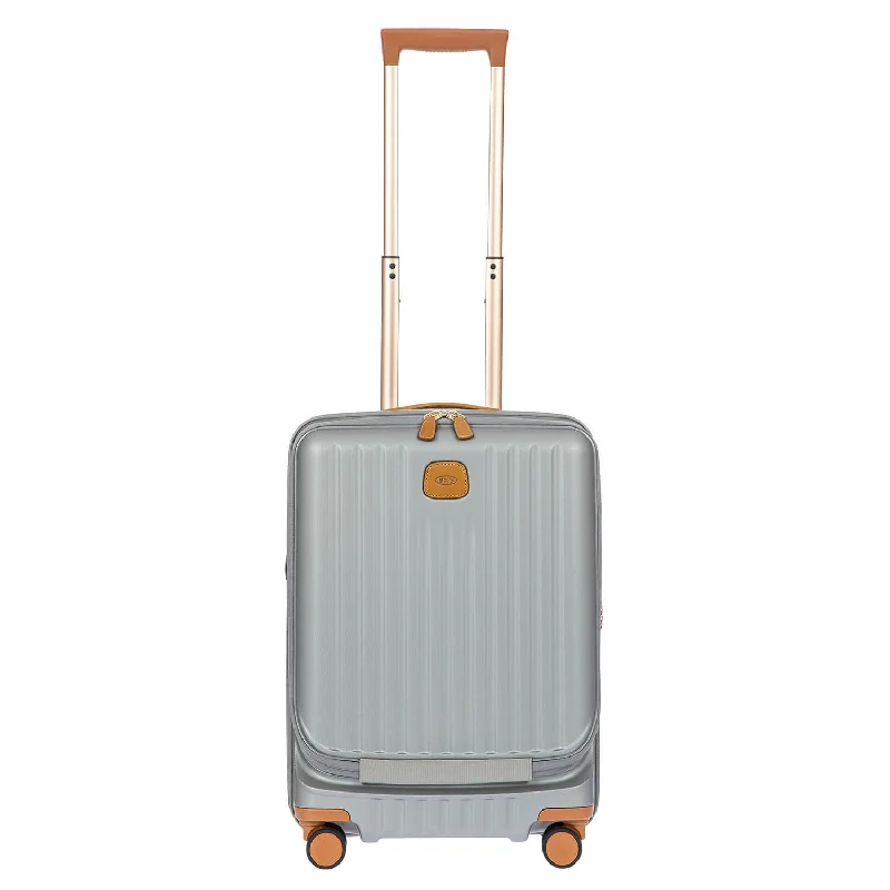Portable shoe bags to keep footwear separate in suitcasesBric's Capri 21" Spinner W/ Pocket Expandable - Silver