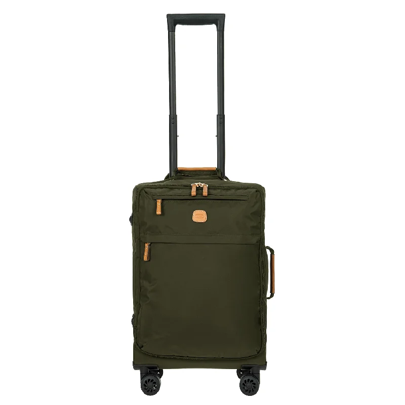 Luggage trolley organizers to hold small items like keys and phonesBric's X-Bag 21" Carry-on Spinner Olive BXL48117.078