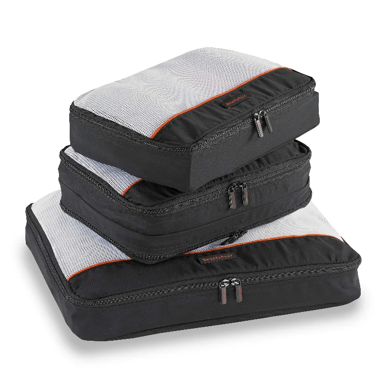 Earplugs and eye masks set for a good sleep during long - haul flights3 Pack Zippered Packing Cubes/Luggage Organizers for Travel, Black, Large