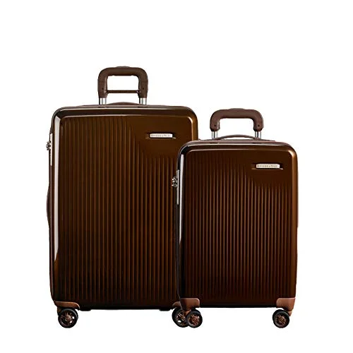 Travel document holders with multiple slots for passports and ticketsBriggs & Riley Sympatico 2-Piece Set: Intl Carry-On & Medium Spinner (Bronze)