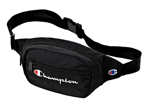 Compression packing bags to save space in travel backpacksChampion Waist Pack, Black/White Logo, One Size