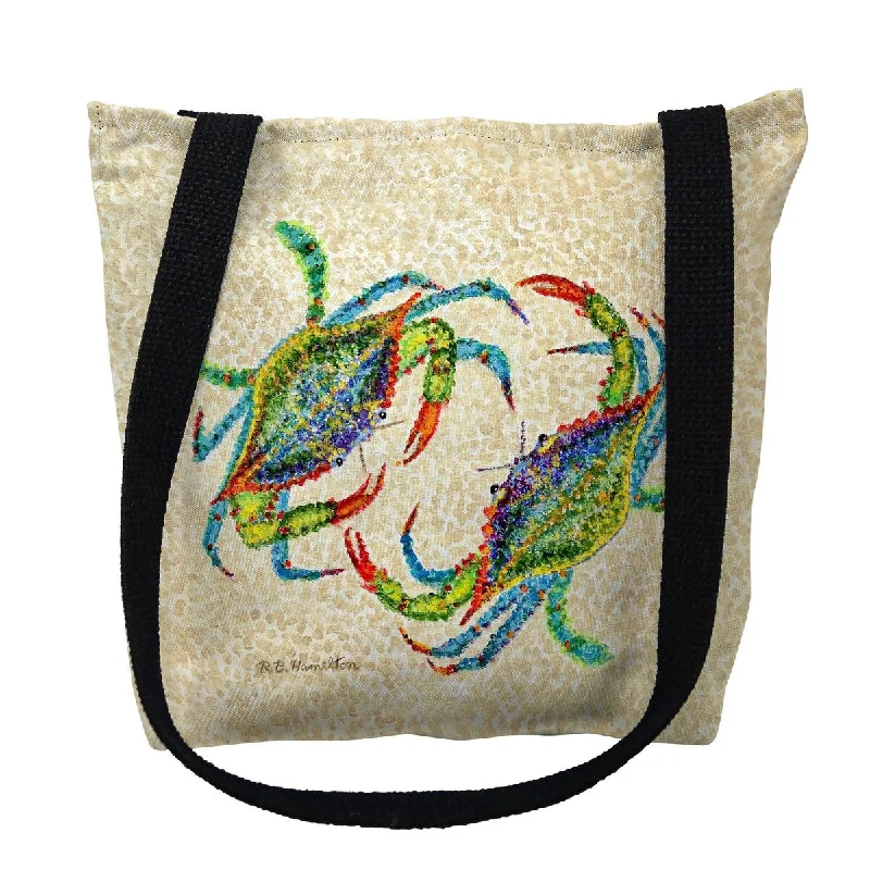 Crab Dance Small Tote Bag 13x13