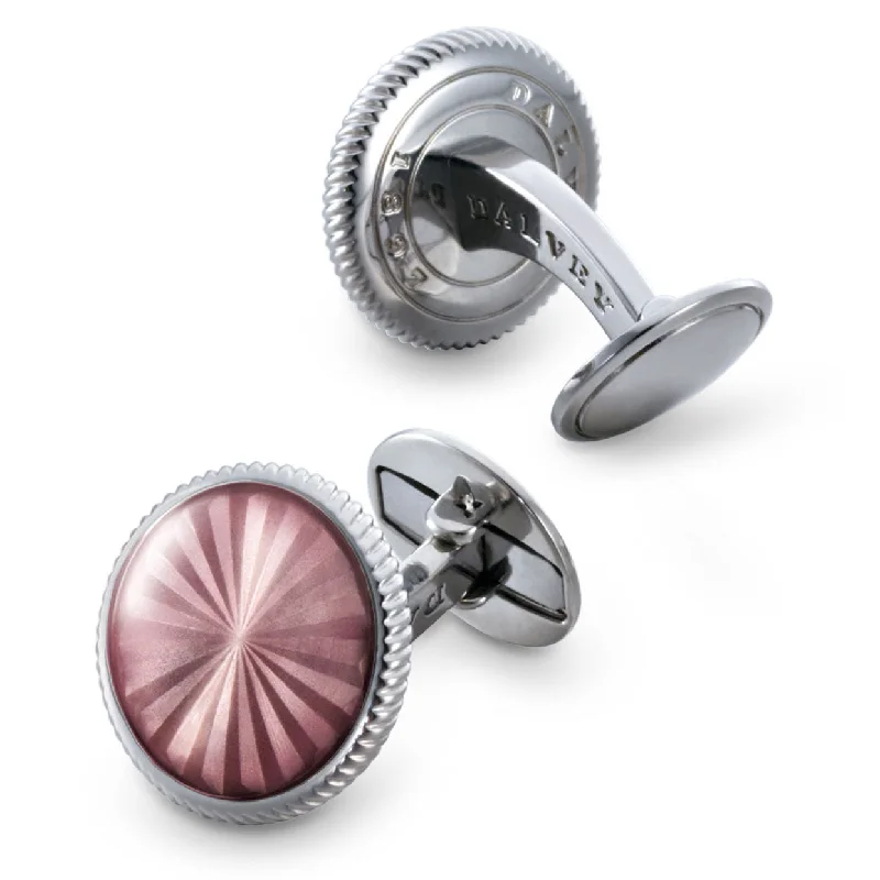 Suitcase wheels replacement kits for smooth rolling after long - term useDalvey Helios Guilloche Sunburst Cufflinks Pink
