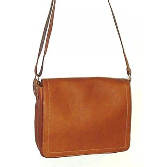 Leather luggage handles for a comfortable and stylish gripDayTrekr Small Messenger Bag