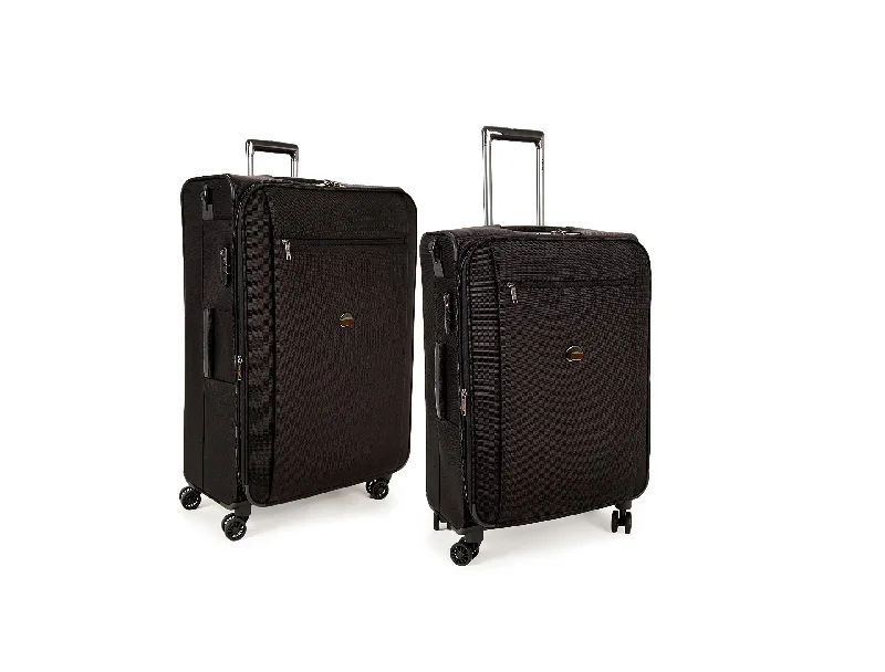 Leather luggage handles for a comfortable and stylish gripMontmartre+ 2 Piece Set (21"/25") Spinner Luggage Sets Leather luggage handles for a comfortable and stylish gripMontmartre+ 2 Piece Set (21"/25") Spinner Luggage Sets