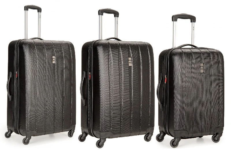 TSA-approved combination locks for luggage security during international travelVolume DLX 3 Piece Set (21"/25"/29") Spinner Luggage Sets