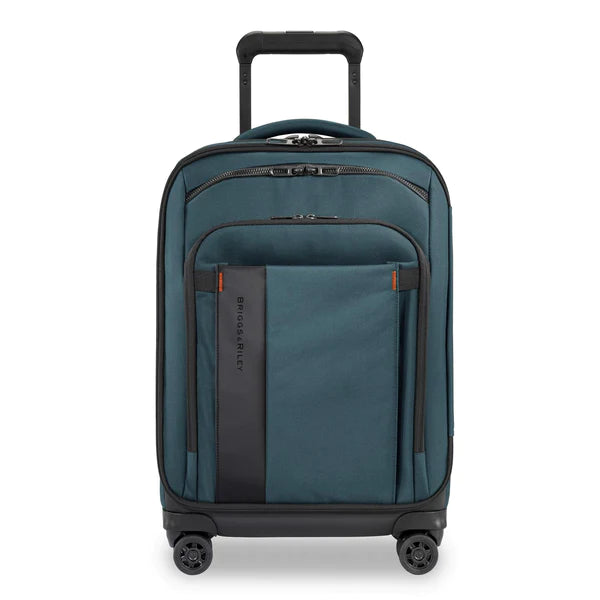 TSA-approved combination locks for luggage security during international travelBriggs & Riley ZDX DOMESTIC 22" CARRY-ON EXPANDABLE SPINNER OCEAN