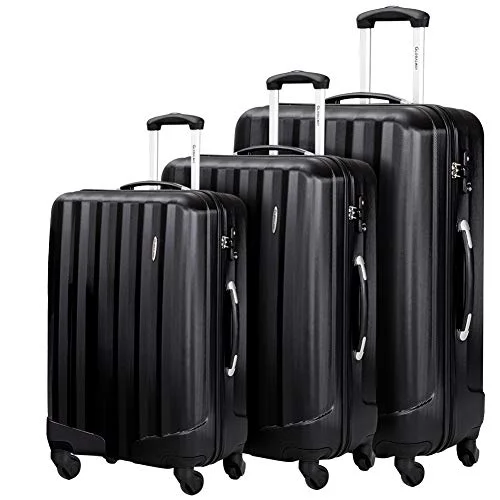 TSA-approved combination locks for luggage security during international travelDurable 3 Pcs Luggage Sets, Hardshell Spinner Suitcase with TSA Approved Locks,Lightweight Carry on Suitcase