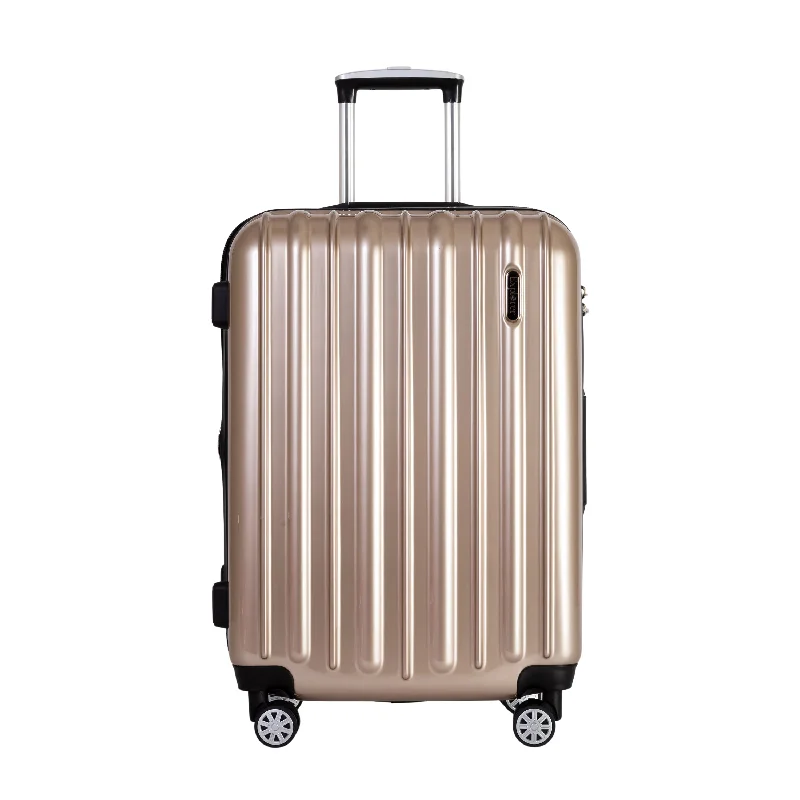 Luggage straps with buckle closures to secure overstuffed bagsExplorer Classic Collection Medium Expandable Spinner Luggage