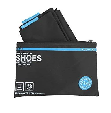 Portable shoe bags to keep footwear separate in suitcasesGo Clean Gym Gear and Shoes Set