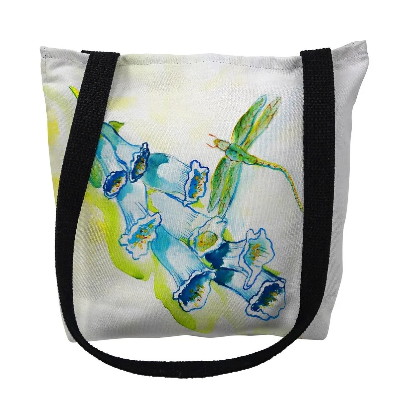 Leather luggage handles for a comfortable and stylish gripFoxglove Small Tote Bag 13x13